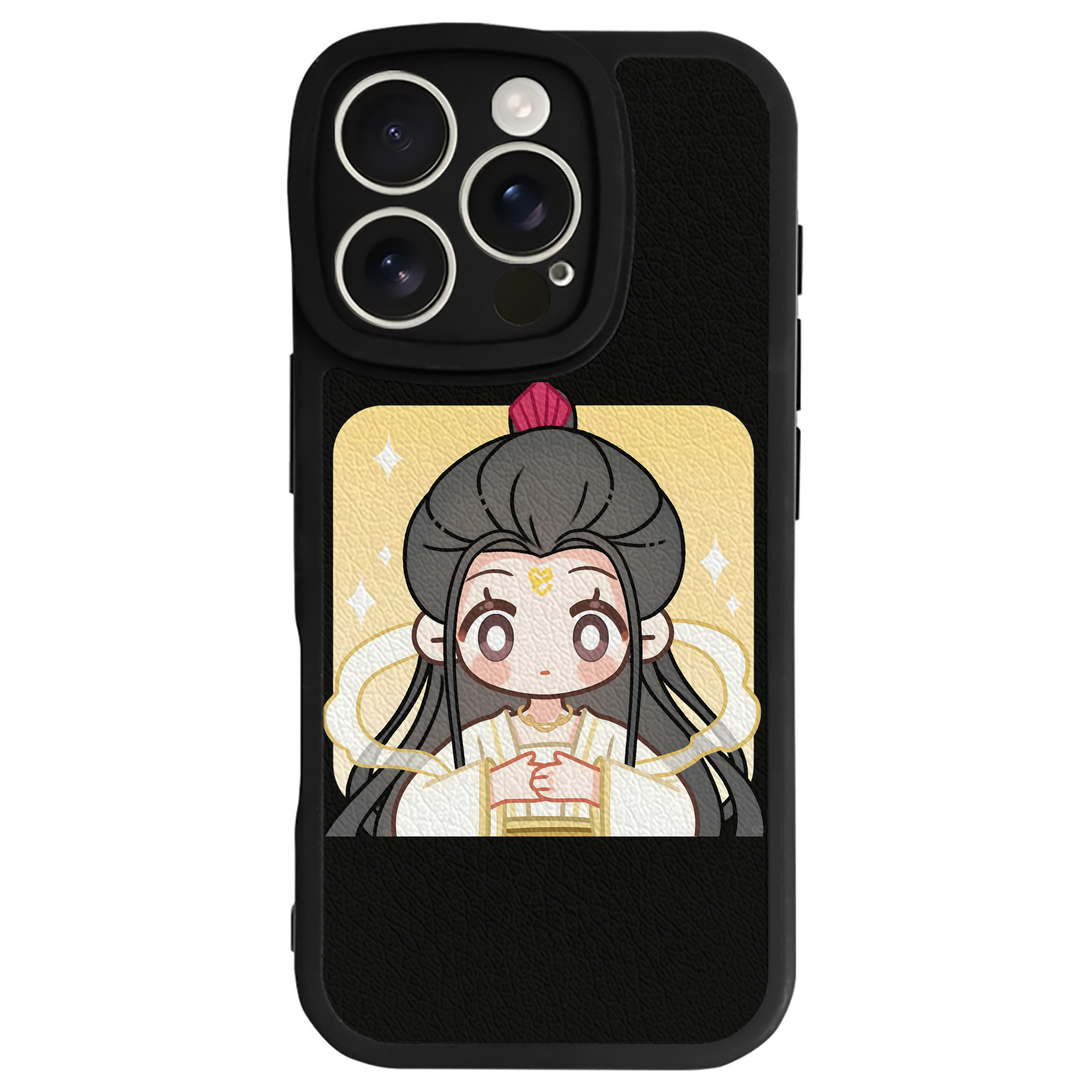 （画像用） Ne Zha 2 ナタ 魔童の大暴れ 【iPhone 16シリーズ対応】シリコンスマホケース（レザー調） 材質：シリコン